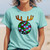 Reindeer Disco Ball Pigment Dyed Tee