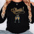 CHEERS! Champaign Sequin Patch Everyday Long Sleeve Tee