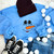 Snowman Face Embroidered Crewneck Sweatshirt