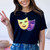 Mardi Gras DOUBLE Mask Patch Everyday Tee