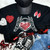 Skeleton Hand and Heart Patch Crewneck Sweatshirt