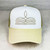 Gold Boot Stitch Embroidered on Light Yellow Foam Trucker Hat