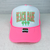 Beach Babe NEON Green and Pink Foam Trucker Hat