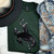 Rodeo Cowboy and Horse Sequin Patch Forest Green Everyday Tee