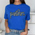 Panthers Sequin Patch Royal Everyday Tee