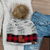 Buffalo Plaid Leather Patch Pom Beanie - ALL STATES AVAILABLE