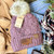 Bobble Knit Fur Pom with USA Leather Patch C.C Beanie
