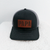 Black and Grey Richardson Trucker Hat With PAPA Leather Patch