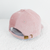 Pink Corduroy Hat With White Chenille Initial Patch