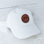 Pacific Hybrid White Denim Cap Complete with Smiley Face Leather Patch