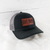 Black and Grey Richardson Trucker Hat With BOY MOM Leather Patch