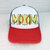 Softball MOM on Red White Blue Foam Trucker Hat