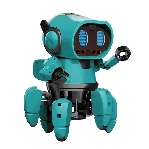 Construct & Create Tobbie the Self-Guiding AI Robot Blue