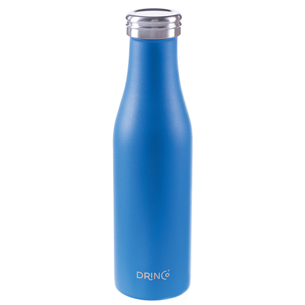 Visol Marina 16 oz. Brushed Gun Metal Double Wall Water Bottle (2-Pack)