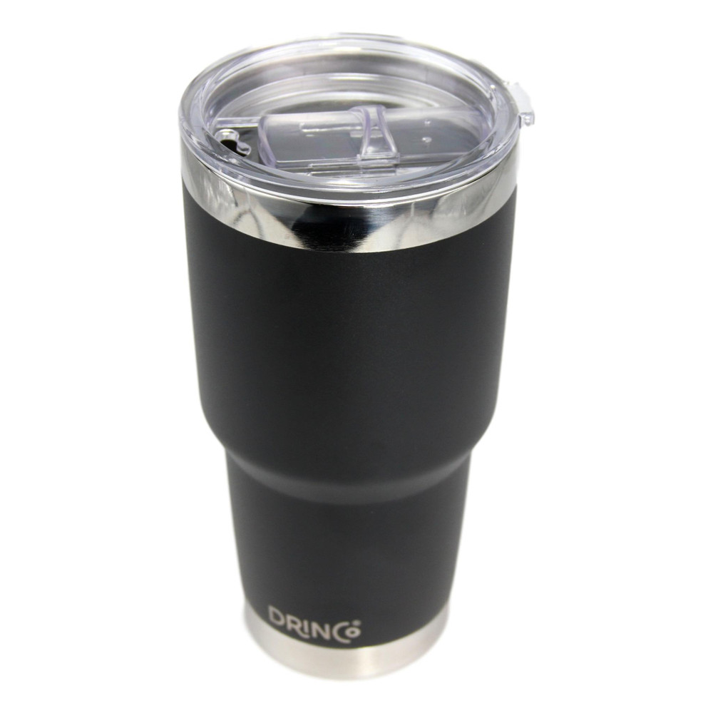 30oz Blue Tumbler Stainless Steel Double Wall Vacuum Insulated Mug with  Straw and Lid, Cleaning Brush for Cold and Hot Beverages