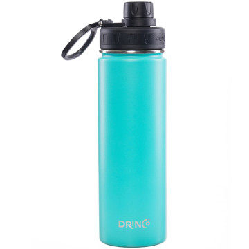 Drinco Vacuum Insulated Stainless Steel Water Bottle, with Spout Lid, Wide Mouth, Leak Proof, Powder Coated, Double Wall, 18/8 Grade, Stainless Steel Water Bottle 20oz.