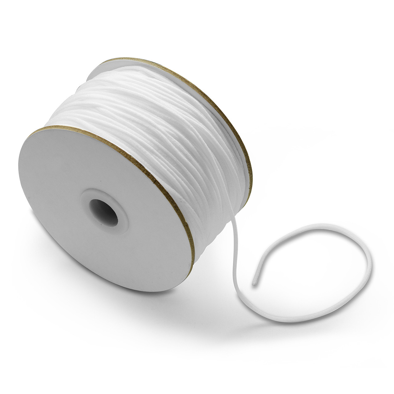 3/8 Inch White Elastic Cord for Sewing, 1 Yard, 8mm Wide, Stretchy El