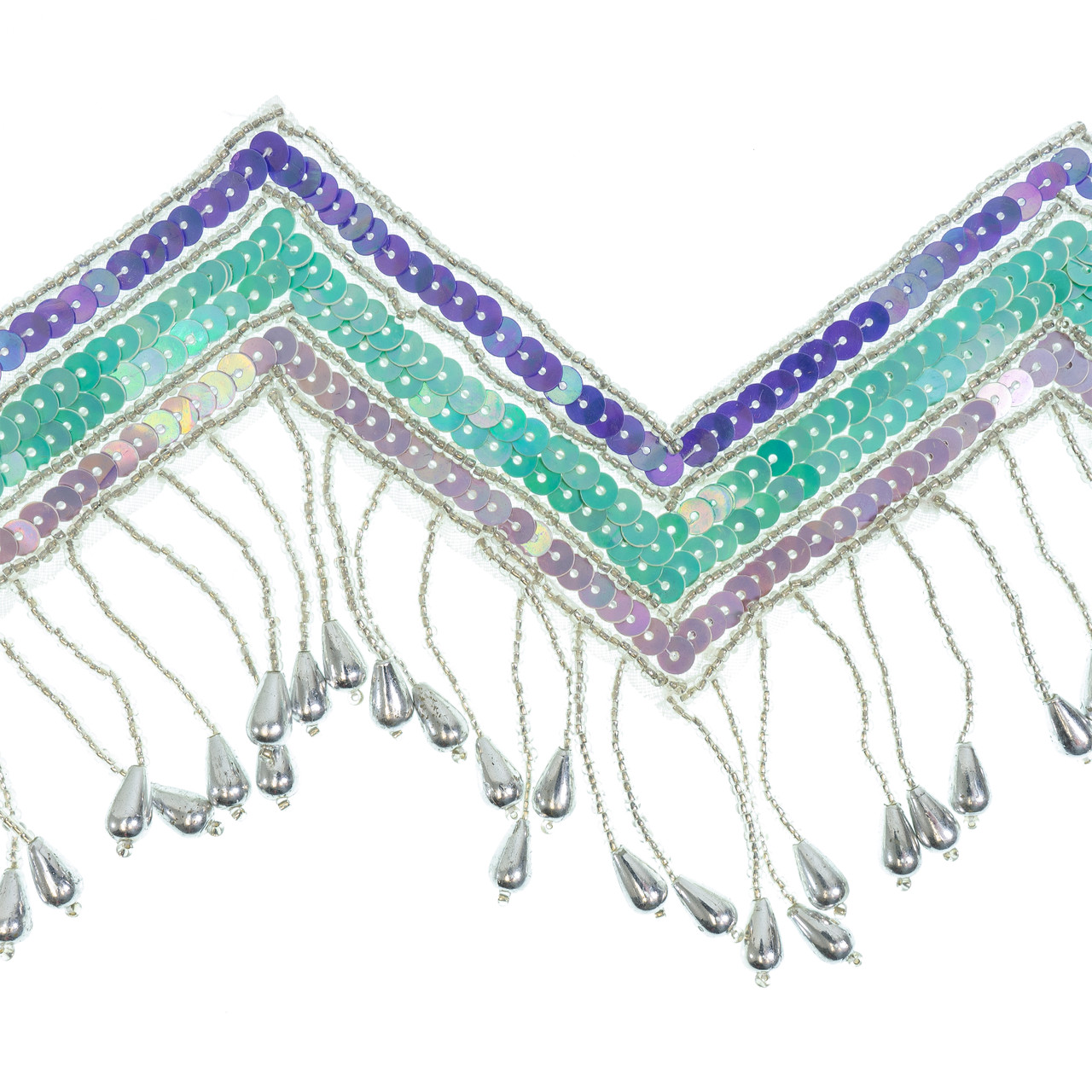 Designer Glass and Sequins Beaded Fringe as low as $10.85, buy Beaded Fringe  from our store at lowest prices guranteed .
