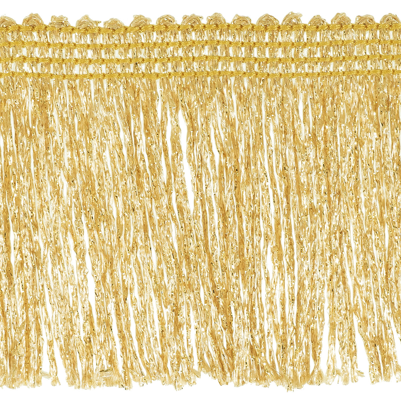 5 Yards of 4 Chainette Fringe Trim - Gold | Trims by The Yard