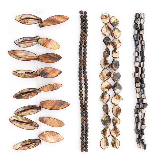 Clam Shell Disc Beads - Africa 10-14mm (AT7031)