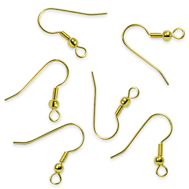 Goldstone Fish Hook Earring Wires 144 PCS - Trims By The Yard