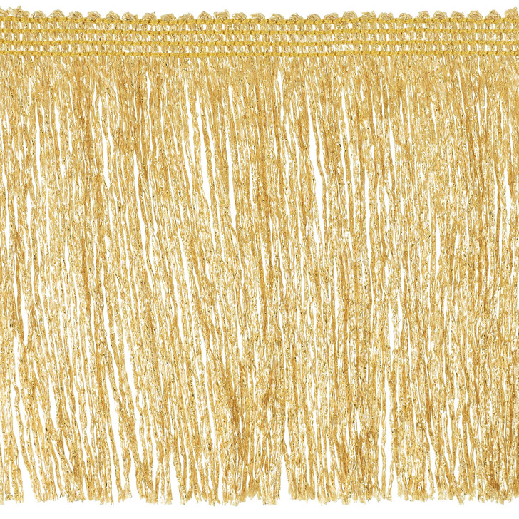 6 Glitter Chainette Fringe Trim (Sold by The Yard) (Metallic Gold) | Trims by The Yard