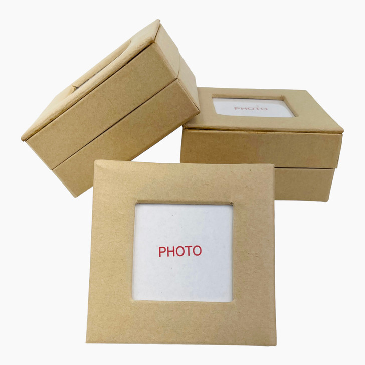 Value Pack of 3 Square Photo Box -  Small  