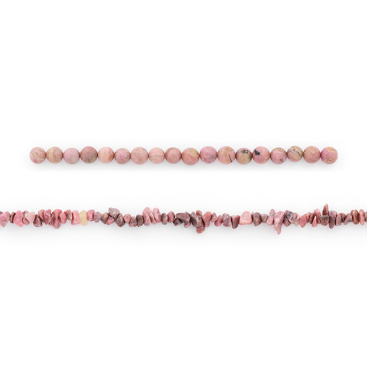 Rhodonite Natural Gemstone Beads Collection Value Pack