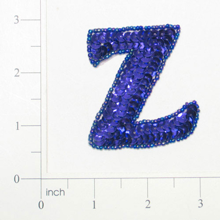 Letter Z Sequin Applique/Patch