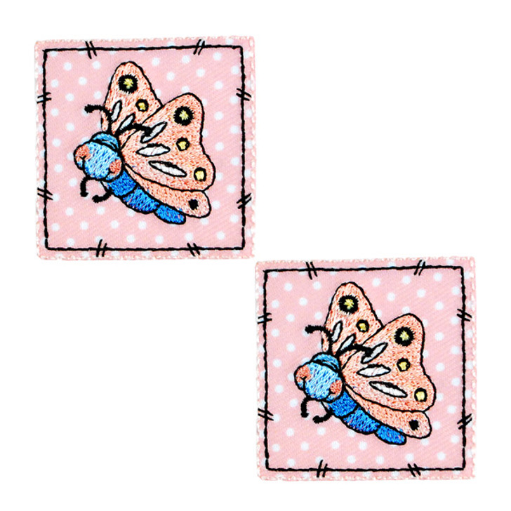 BaZooples Iron-on Patch Applique/Patch Flutterbug Patch Pack of 2