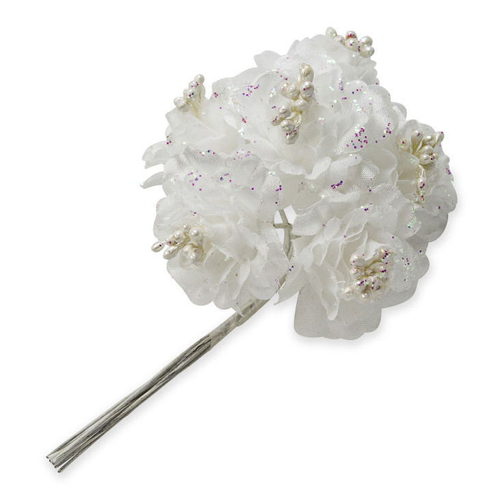 Vintage Bridal Glitter Flower Stem 