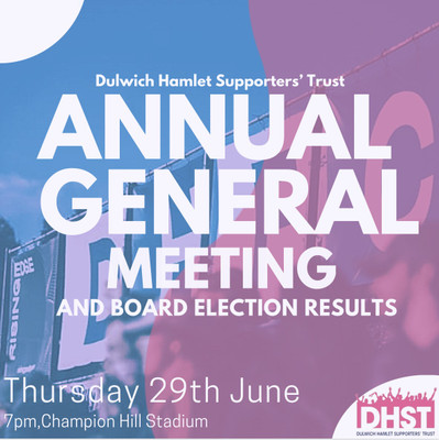 Supporters' Trust AGM - 29th June