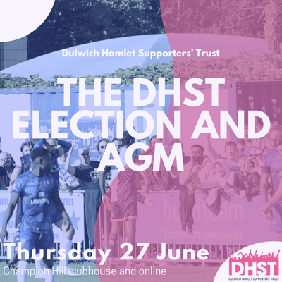 SAVE THE DATE: The Dulwich Hamlet Supporters Trust AGM