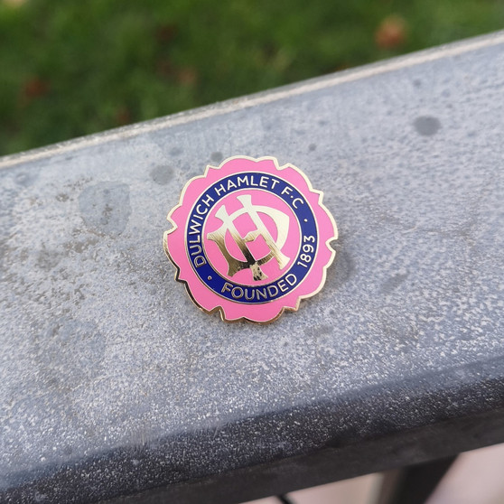 Pink Club Crest Pin Badge