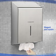 Folded Hand Towel Dispenser Stainless Steel