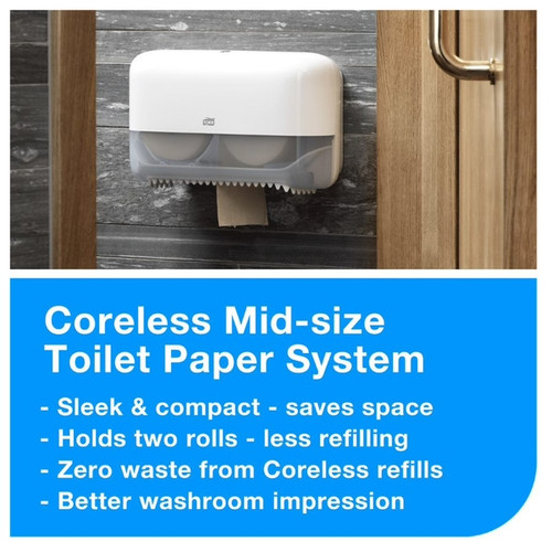 Tork Coreless Toilet Roll T7 Natural T7 103.5M (Case 36)