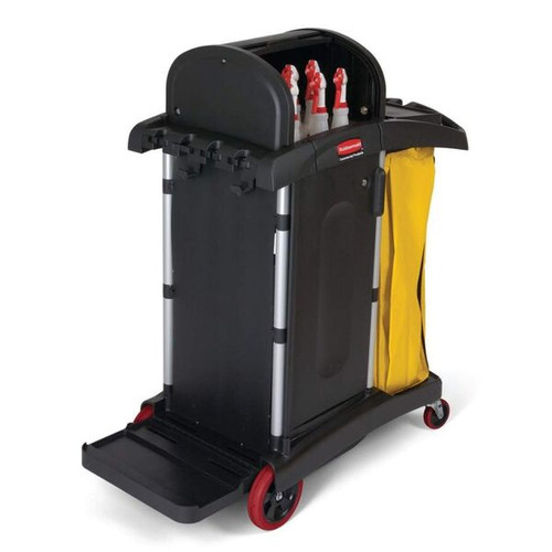 Rubbermaid High Security Janitor Cart c/w/ lockable Doors & Hood