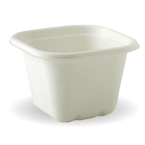 630ml White BioCane Takeaway Containers