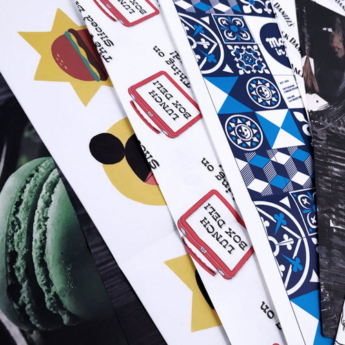 Printed Greaseproof for 9 Inch Fish & Chips Box - 230 x 335mm