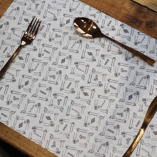 Pizza Box Printed Greaseproof Sheets. 6 Inch