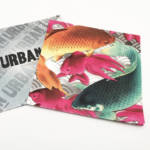Custom Printed Greaseproof Sheets. Size: 406 x 255mm