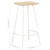  Bar Stool Set of 4 Bleached wood and white A949-320650