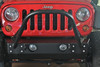 Rock Hard 4x4 Grille Width "Stubby" Front Bumper w/ Stinger for Jeep Wrangler JK 2/4DR 2007 - 2018