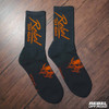 Rebel Off Road All-Terrain Men's Socks, Black, Miami Logo