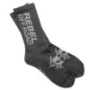 Rebel Off Road All-Terrain Men's Socks, Black, Gray Block Logo