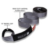 Overland Vehicle Systems Recovery Tow Strap, 30,000 lb, 3" x 30' Gray & Storage Bag - 19069916