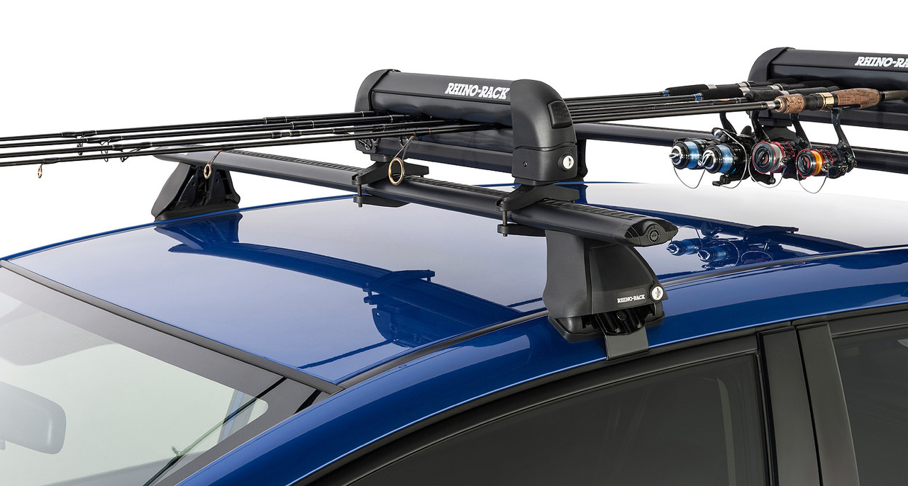 Rhino-Rack Compact Roof Mount Fishing Rod Ski Carrier Holder 572 for sale  online