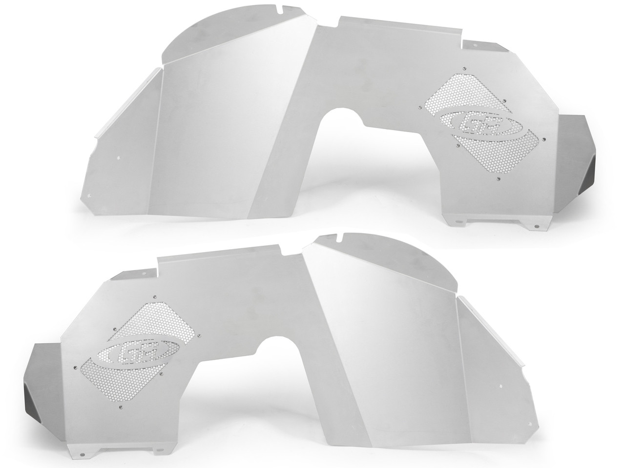 Offroad Front Inner Fender Silver Aluminum For 2007-2018 Jeep JK