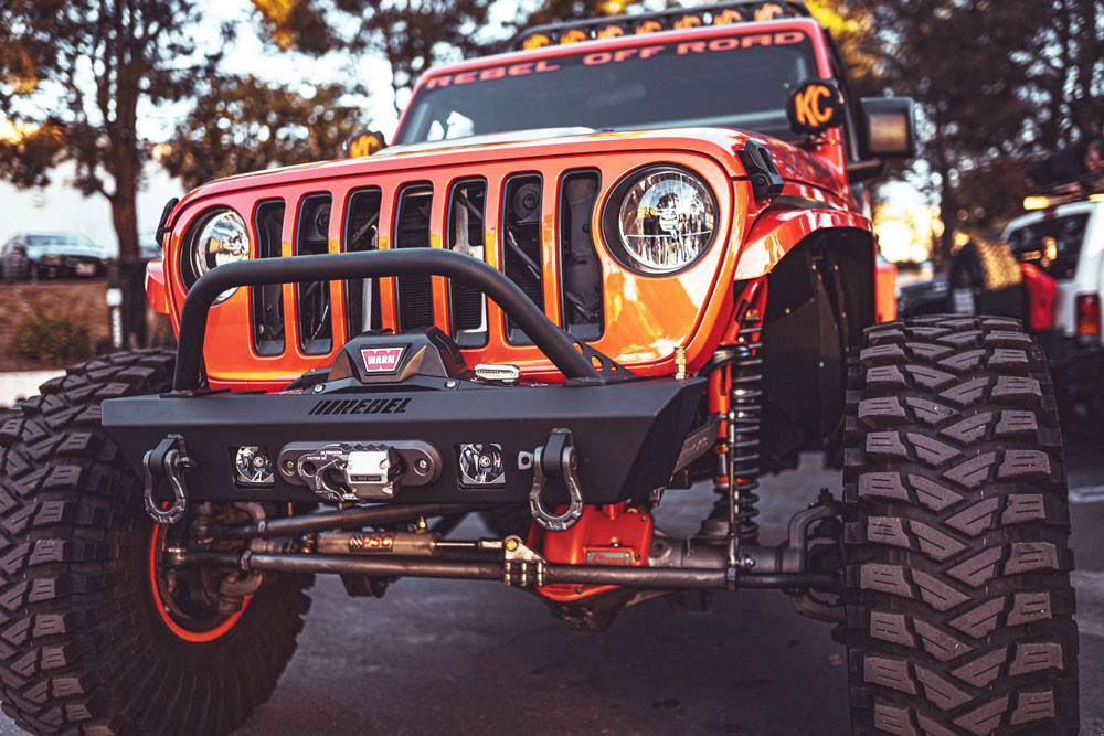 Jeep JL JK ラングラー バンパー REBEL OFF ROAD 正規品 Jeep JK/JL/Gladiator JT Summit Series Steel Front Bumper and Hoop