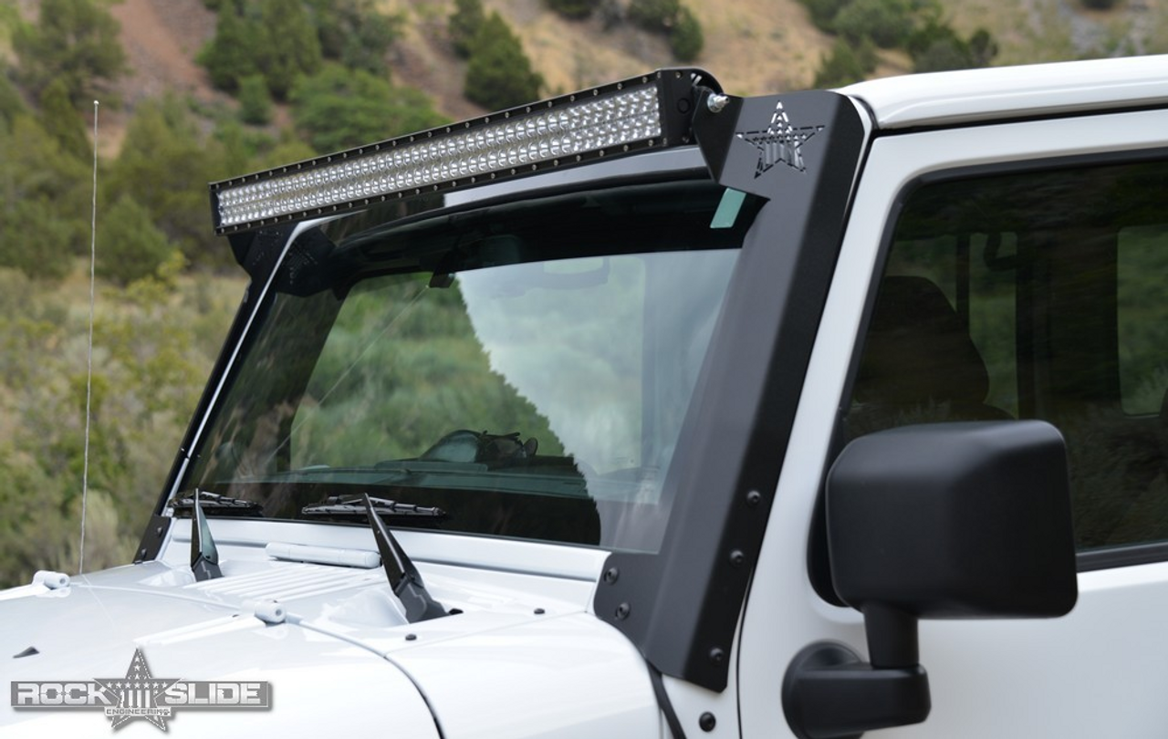 A-Pillar 50″ Light Bar Bracket For Jeep Wrangler JK by Rock Slide  Engineering AC-